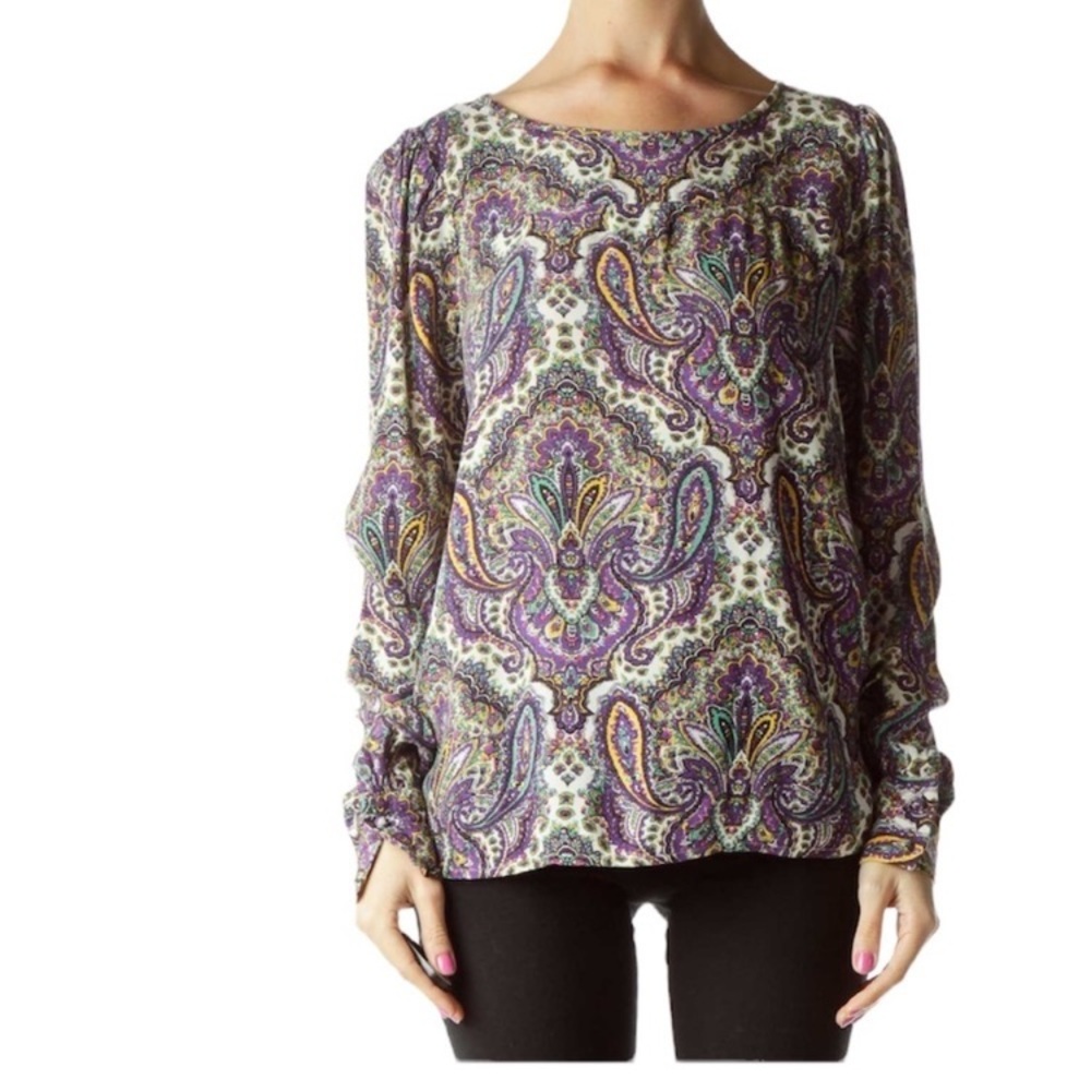 J Crew Paisley Top